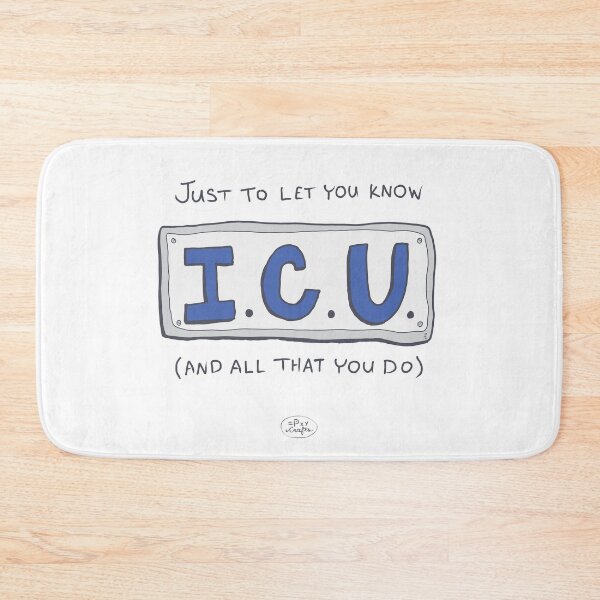 Item preview, I.C.U and all that you do - punny encouragements designed and sold by Pxycrafts.