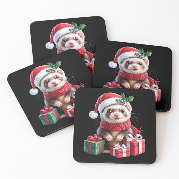 Item preview, Xmas Holiday Santa Ferret Christmas designed and sold by Bandikonsalez.