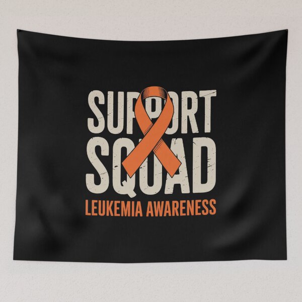 Item preview, Support Squad Orange Ribbon Leukemia Blood Cancer Awareness designed and sold by JonGogue.