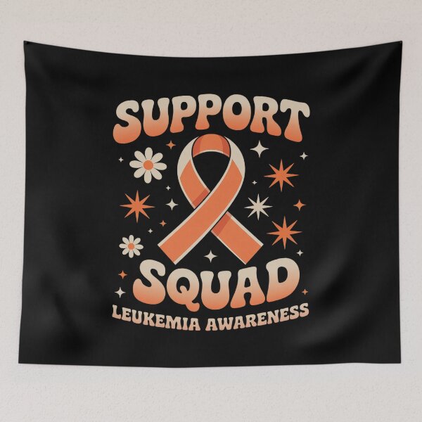 Item preview, Support Squad Orange Ribbon Leukemia Blood Cancer Awareness designed and sold by JonGogue.