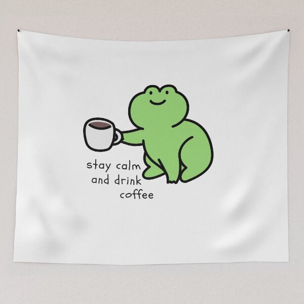 Item preview, Morning Brew Frog designed and sold by Aminesnip.