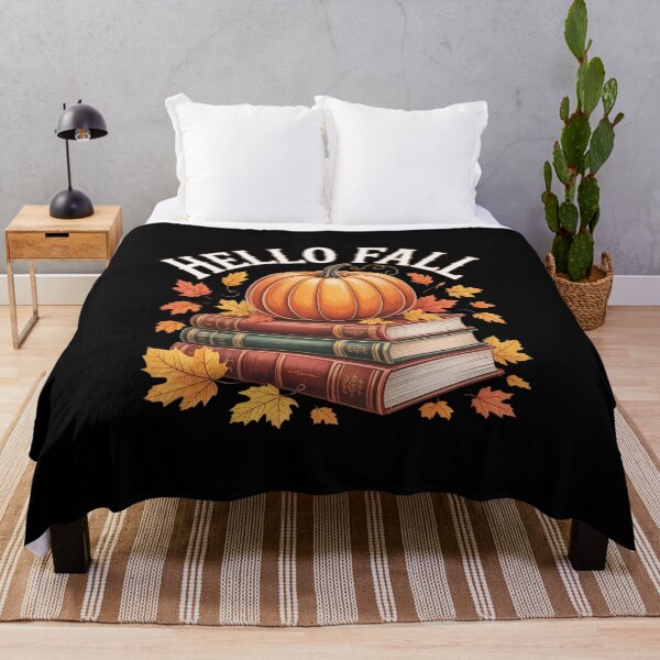 Item preview, Hello Fall Pumpkin and Books Reading lovers in Autumn  designed and sold by NeomiStoreSS.