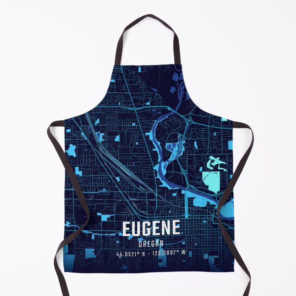 Item preview, Eugene Midnight City Map designed and sold by HomeLivingCo.