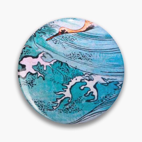 Item preview, Cranes Over the Turquoise Wave designed and sold by Fleurs irisees.