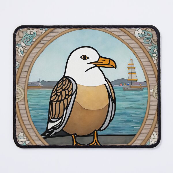 Item preview, Seagull wearing a hoodie sitting in the lotus position meditating designed and sold by Colin Bentham.