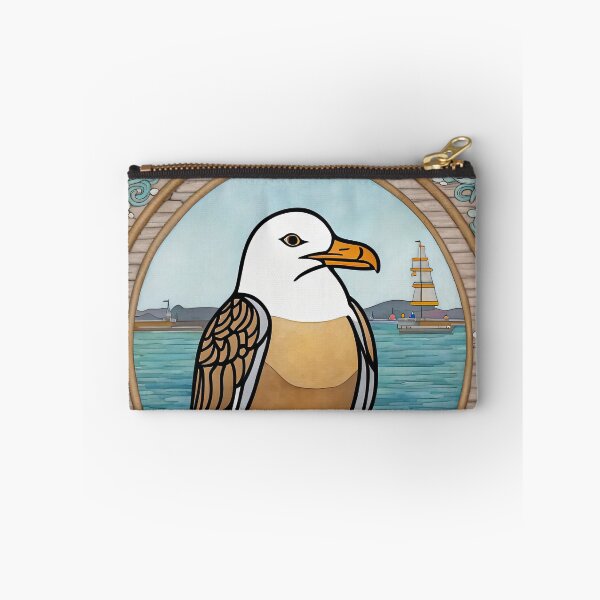 Item preview, Seagull wearing a hoodie sitting in the lotus position meditating designed and sold by Colin Bentham.