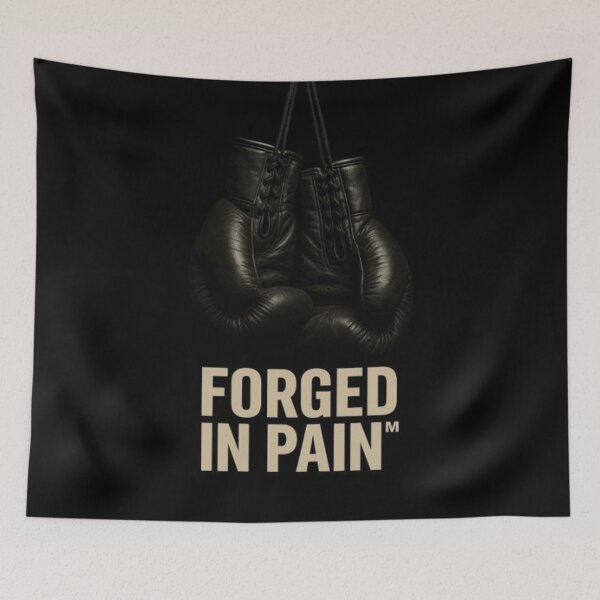 Item preview, Boxing gloves in dramatic shadow light designed and sold by FitFemStudio.