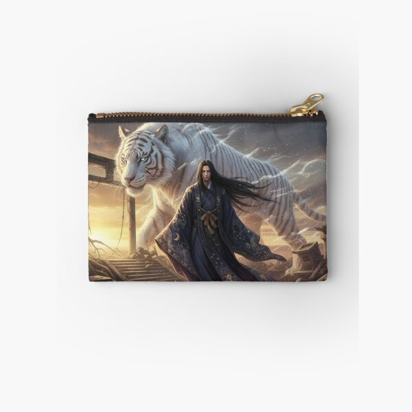 Item preview, 安倍晴明と白虎 ― 星を歩む陰陽師 | Japanese Mythical Art / Abe no Seimei and the White Tiger — The Sorcerer Who Walks Among Stars designed and sold by Mori-no-Akari.