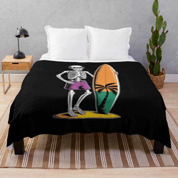 Item preview, Surfer Skeleton Beach Hawaii Vacation Halloween designed and sold by JonGogue.