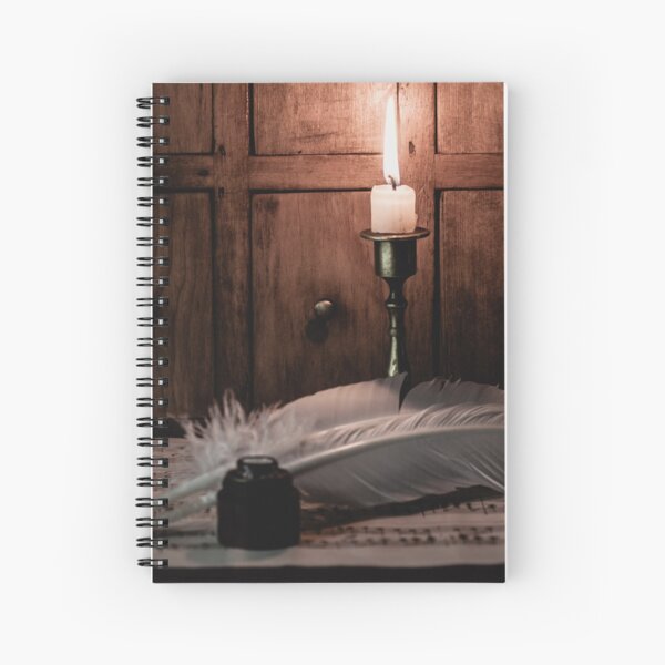 Composing by candlelight Spiral Notebook