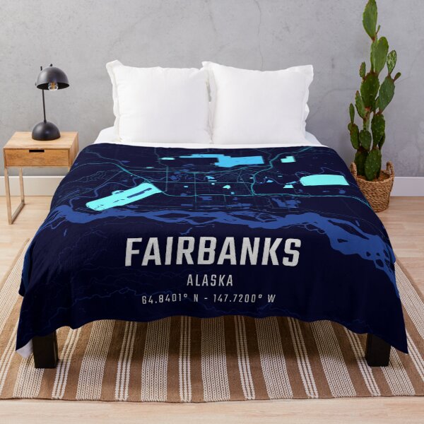 Item preview, Fairbanks Midnight City Map designed and sold by HomeLivingCo.