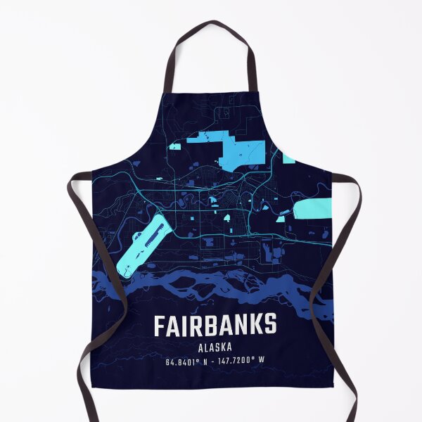 Item preview, Fairbanks Midnight City Map designed and sold by HomeLivingCo.