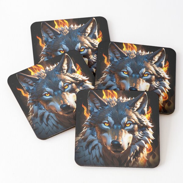 Item preview, The fiery spirit of the fearless wild wolf [1]. designed and sold by MissYouONLY.