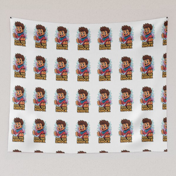 Item preview, Feel The Shock – Neon Hero Sticker designed and sold by Desi hub .