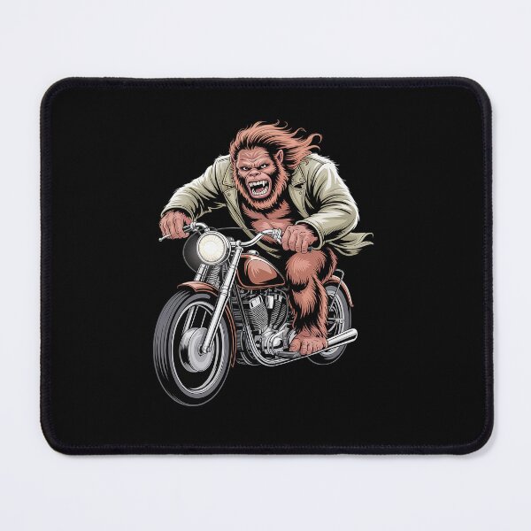 Item preview, Sasquatch Bigfoot Riding A Motorcycle designed and sold by AnixieArtFun.