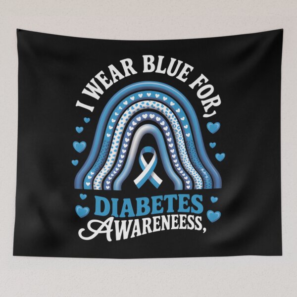 Item preview, I Wear Blue For Diabetes Awareness Rainbow Men Women designed and sold by MatthewConer.