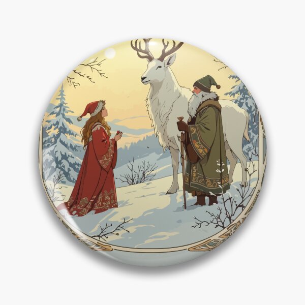Item preview, Jultomten And Tomtemor With Julbocken Yule Goat designed and sold by taiche.