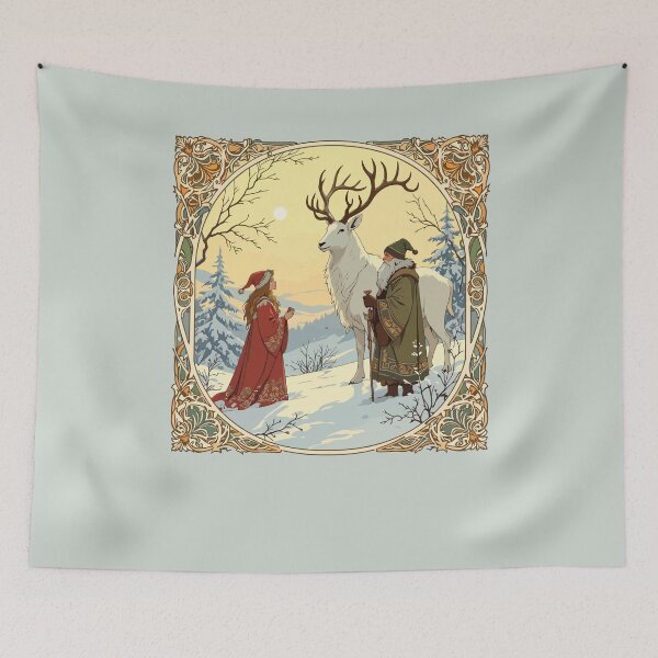 Item preview, Jultomten And Tomtemor With Julbocken Yule Goat designed and sold by taiche.