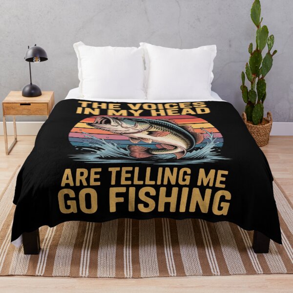 Item preview, The Voices In My Head Are Telling Me To Go Fishing Bass Fish designed and sold by JonGogue.