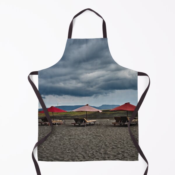 Item preview, Deserted deck chairs under a threatening sky designed and sold by franck380.