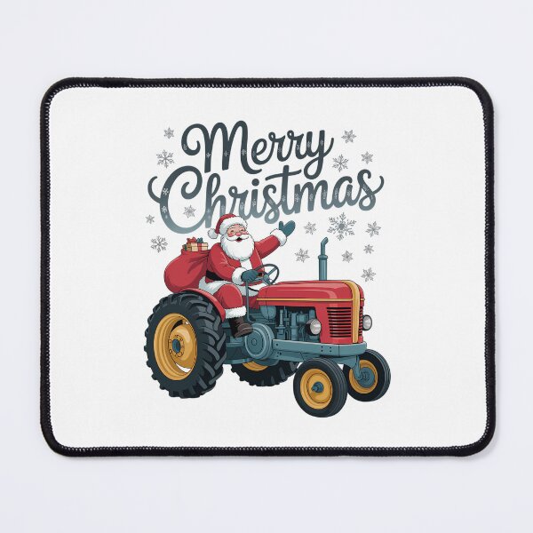 Item preview, Merry Christmas Santa Claus Driving A Tractor designed and sold by ValerieRodrigue.