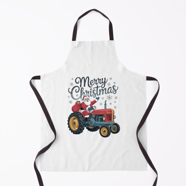 Item preview, Merry Christmas Santa Claus Driving A Tractor designed and sold by ValerieRodrigue.