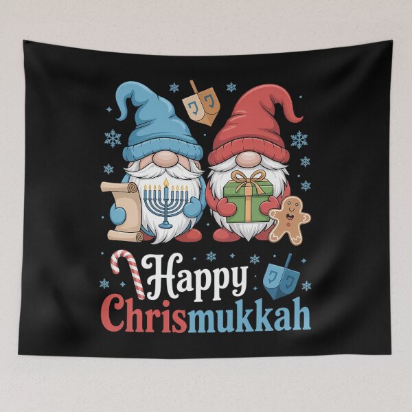 Item preview, Happy Christmukkah Hanukkah Christmas Gnome designed and sold by ValerieRodrigue.