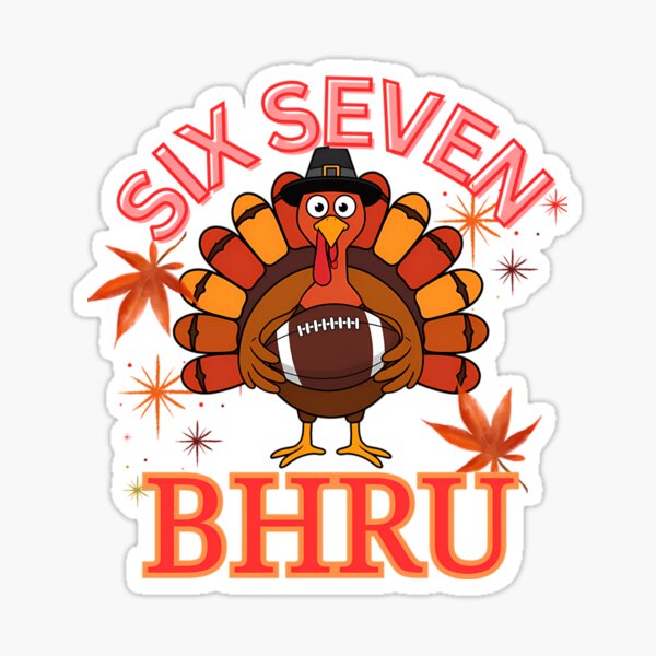 Item preview, Bruh Seven Turkey Six Vintage Meme Humor Christmas designed and sold by MichasBenson.