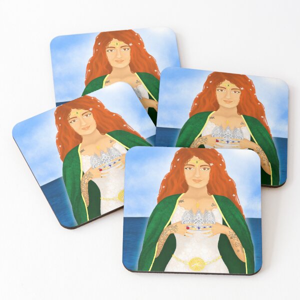 Item preview, Dana — Celtic Goddess holding a Crow designed and sold by MelZahrArt.