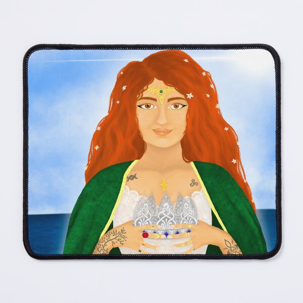 Item preview, Dana — Celtic Goddess holding a Crow designed and sold by MelZahrArt.
