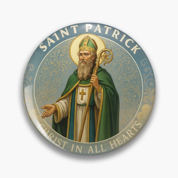 Item preview, Saint Patrick  Christ in All Hearts  Sacred Art Circle Design designed and sold by historyandmore.