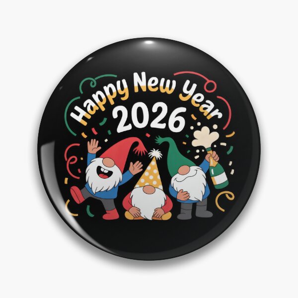 Artikelvorschau, Frohes Neues Jahr 2026, ihr Gnome! entworfen und verkauft von LovelyEvaDesign.