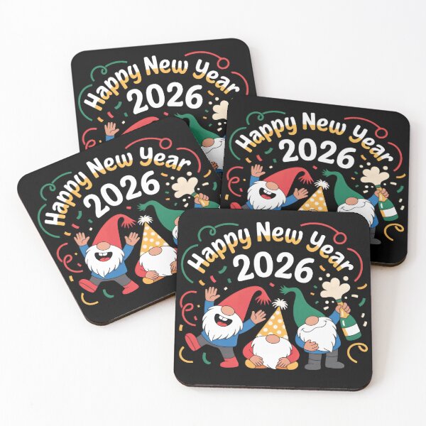 Artikelvorschau, Frohes Neues Jahr 2026, ihr Gnome! entworfen und verkauft von LovelyEvaDesign.