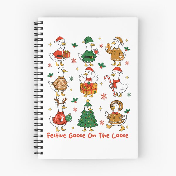 Item preview, Quote Funny Festive On Goose Silly Xmas Goose The Loose designed and sold by Rackaam777Art.