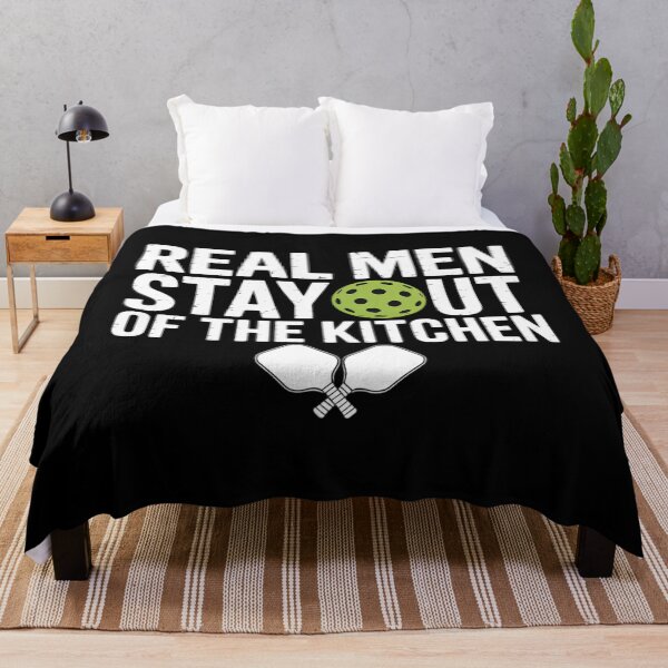 Item preview, Real Men Stay Out of the Kitchen Funny Pickleball designed and sold by ValerieRodrigue.