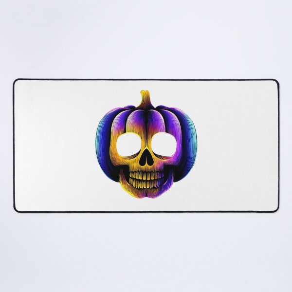Item preview, Glowing skull pumpkin illustration designed and sold by olenapetol.