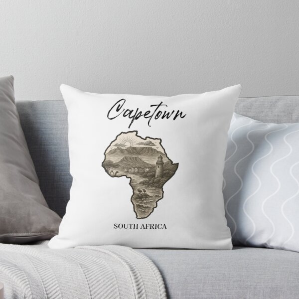 Item preview, Capetown – The Soul of South Africa | Tattoo-Style Illustration designed and sold by PrintedWithSoul.