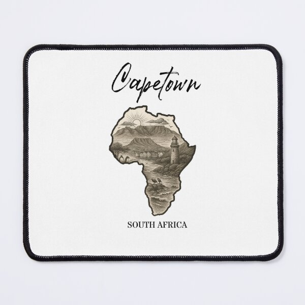 Item preview, Capetown – The Soul of South Africa | Tattoo-Style Illustration designed and sold by PrintedWithSoul.