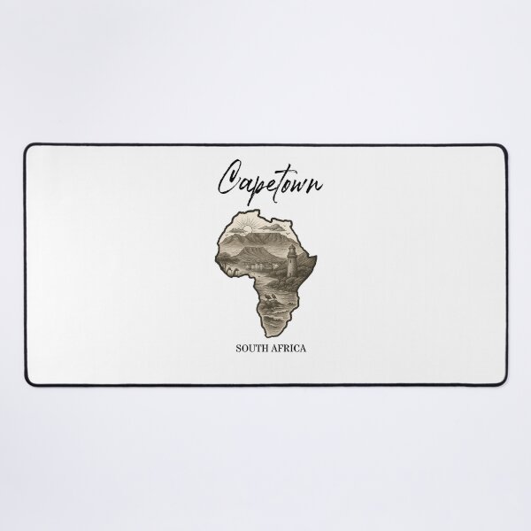 Item preview, Capetown – The Soul of South Africa | Tattoo-Style Illustration designed and sold by PrintedWithSoul.