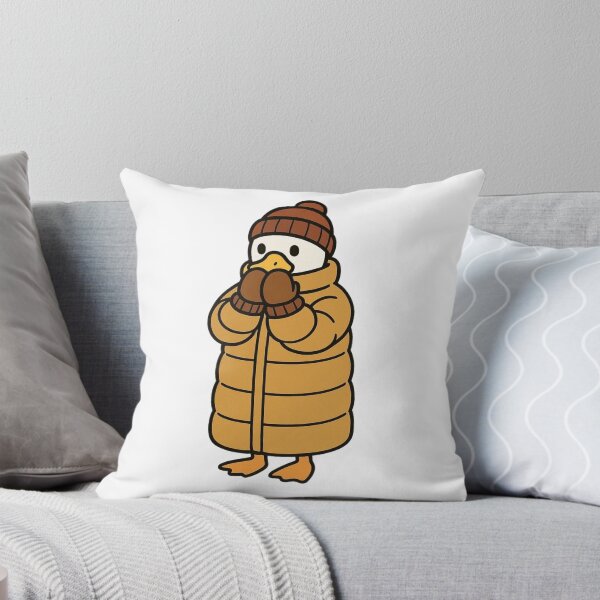 Item preview, Duck in Puffer Coat – Cute Cozy Winter Duck designed and sold by Confuzz1ed.