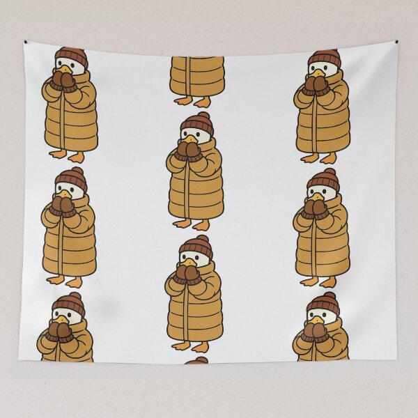 Item preview, Duck in Puffer Coat – Cute Cozy Winter Duck designed and sold by Confuzz1ed.