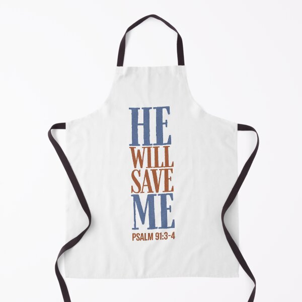 Item preview, He will save me - Psalm 91:3-4 designed and sold by LambsPath.