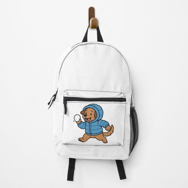 Item preview, Dog in Puffy Parka Playing in Snow – Fun Winter Pup designed and sold by Confuzz1ed.