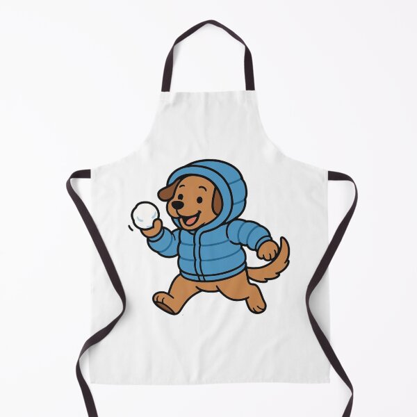Item preview, Dog in Puffy Parka Playing in Snow – Fun Winter Pup designed and sold by Confuzz1ed.