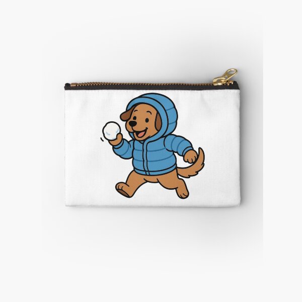 Item preview, Dog in Puffy Parka Playing in Snow – Fun Winter Pup designed and sold by Confuzz1ed.