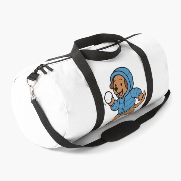 Item preview, Dog in Puffy Parka Playing in Snow – Fun Winter Pup designed and sold by Confuzz1ed.