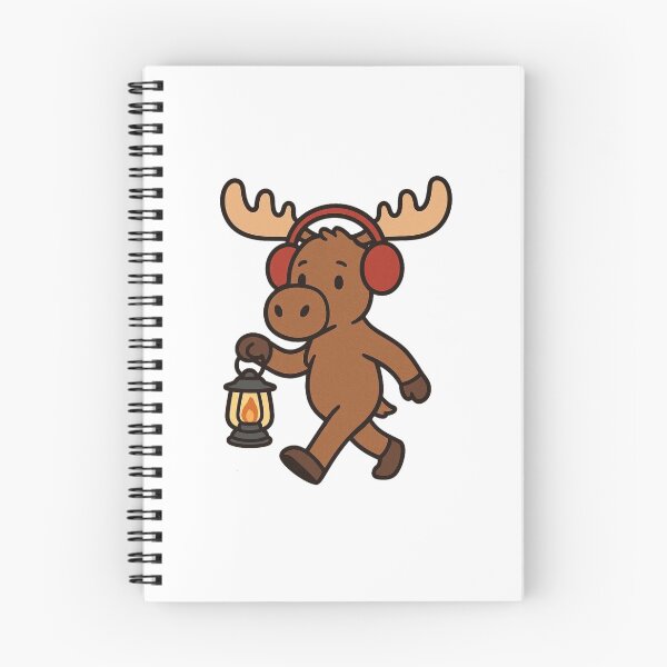 Item preview, Moose with Lantern in Snow – Peaceful Winter Scene designed and sold by Confuzz1ed.