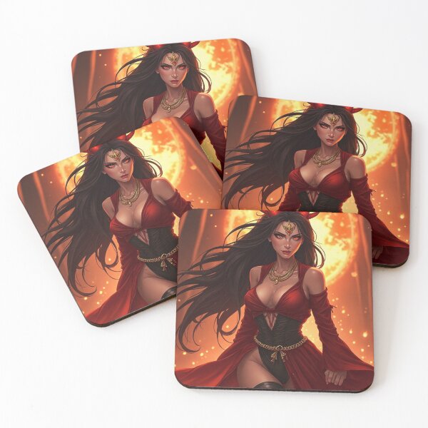 Item preview, Inferno Oni Fashion Empress Anime Fashion Demon Firey Goddess designed and sold by Creativity Meets Healing.