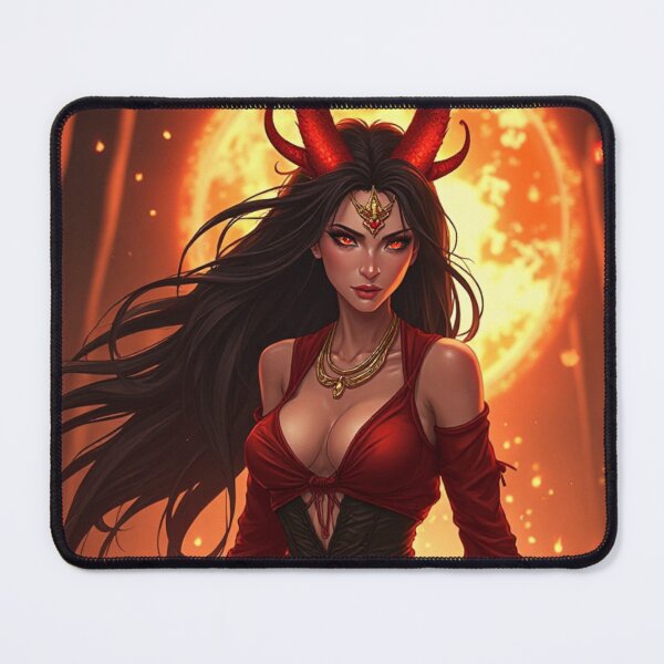 Item preview, Inferno Oni Fashion Empress Anime Fashion Demon Firey Goddess designed and sold by Creativity Meets Healing.