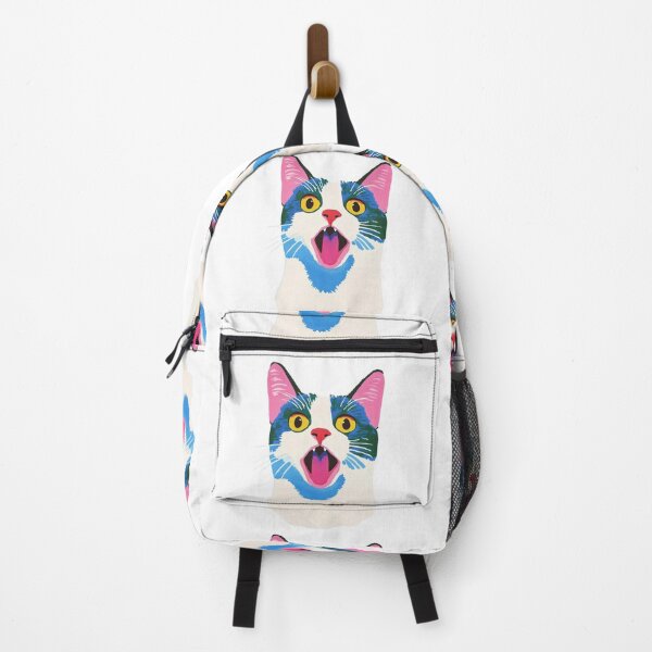 Item preview, Vibrant cat faces abstract portrait designed and sold by olenapetol.